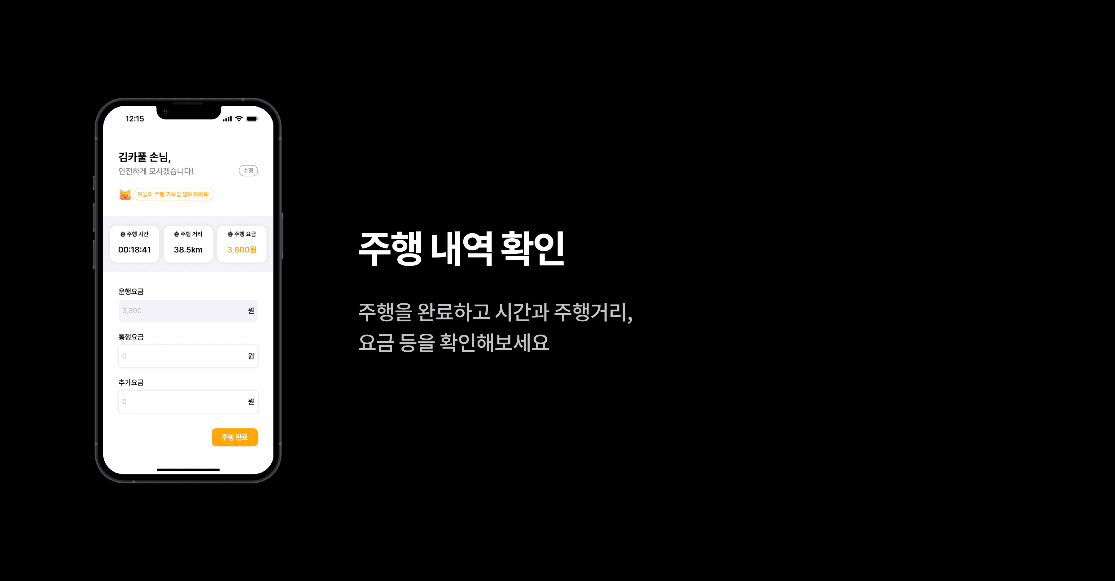 카풀미터기 - 기능 3